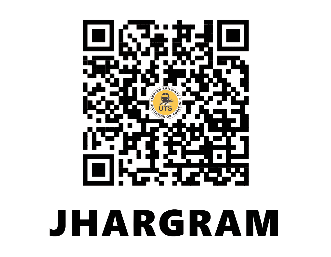 UTS QR Code for JHARGRAM - JGM - SE (WEST BENGAL)